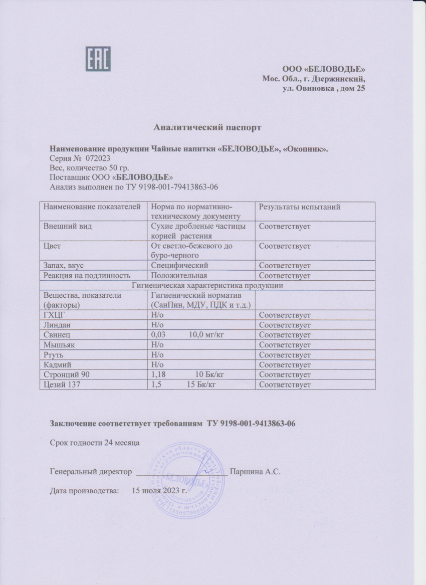 Паспорт №072023